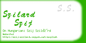 szilard szij business card